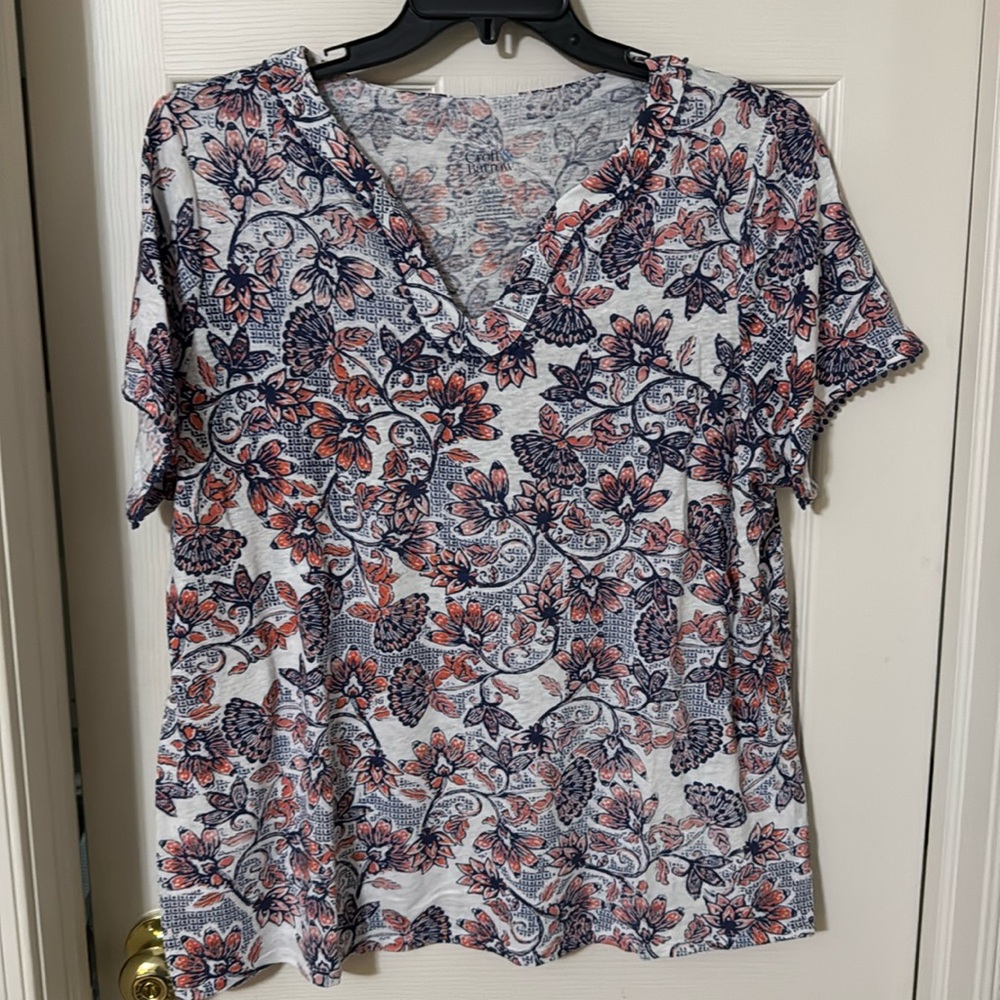 Top blue orange white